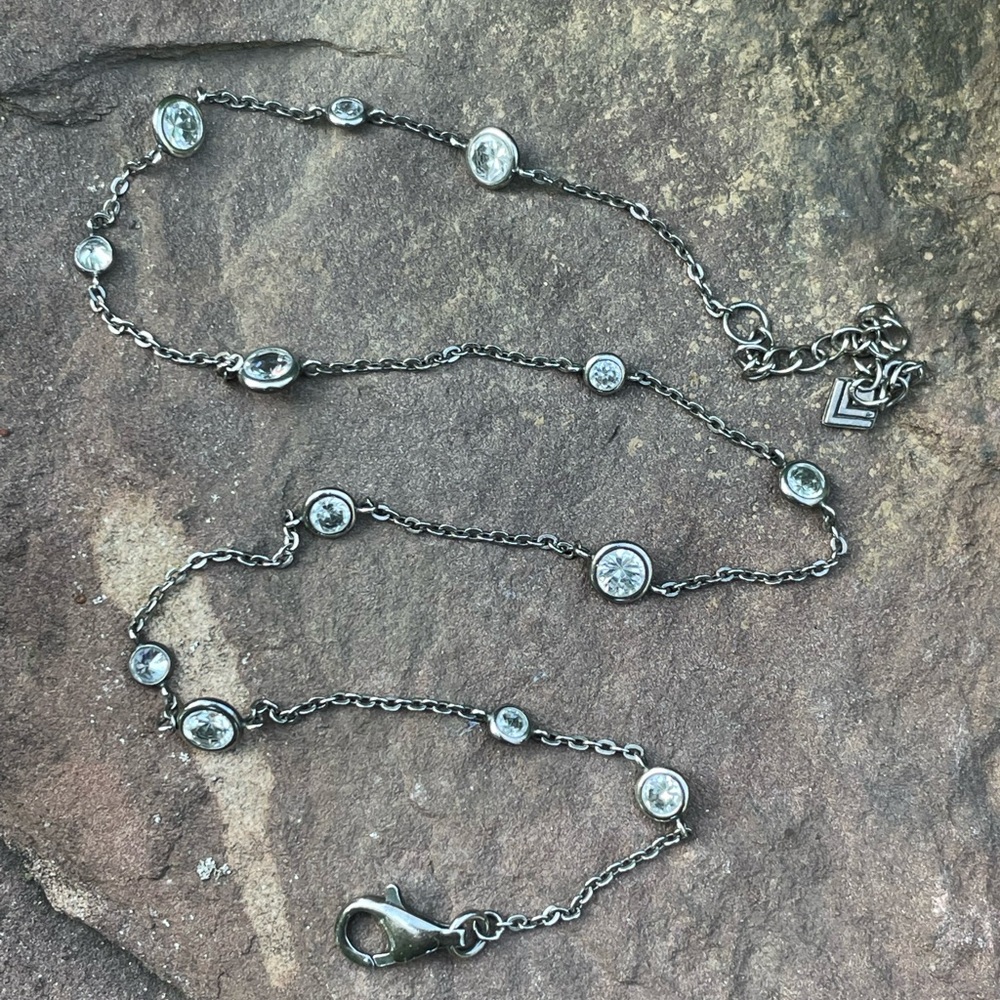 Silpada sterling silver and CZ necklace